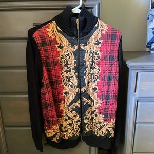 Ralph Lauren quilted, knit sweater